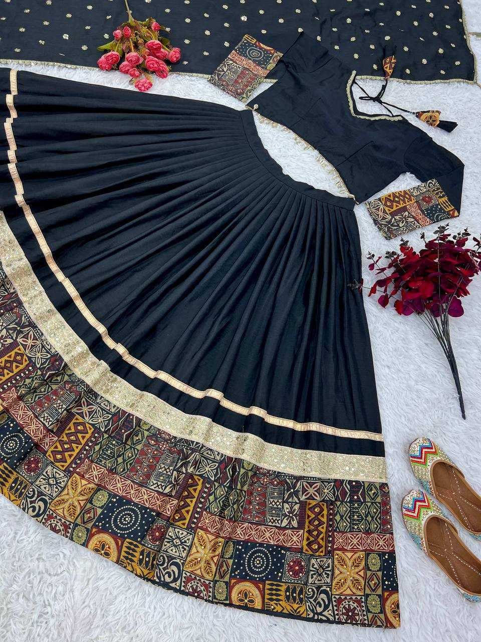 YNF CHINON SILK RZSR 3072 WHOLESALE LEHENGAS MANUFACTURER